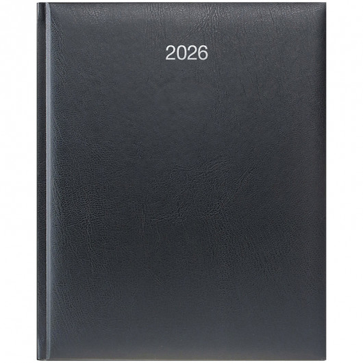 Щотижневик 2026 Бюро Miradur, срібне тиснення, чорний Brunnen - фото 1