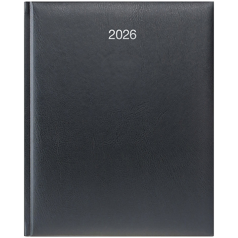 Щотижневик 2026 Бюро Miradur, срібне тиснення, чорний Brunnen - фото 1