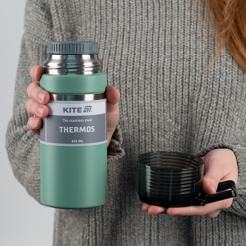 Термос Kite 473 мл., зелений Kite - фото 5