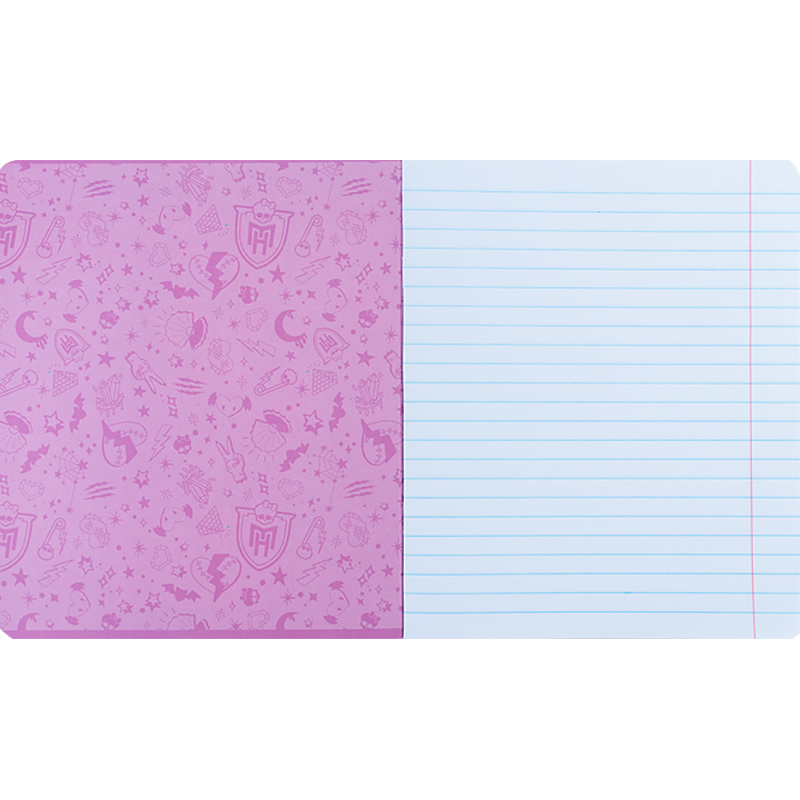 Тетрадь 12 лист., лин., гибр. лак + УФ лак, Monster High (MH24-234) Kite - фото 13