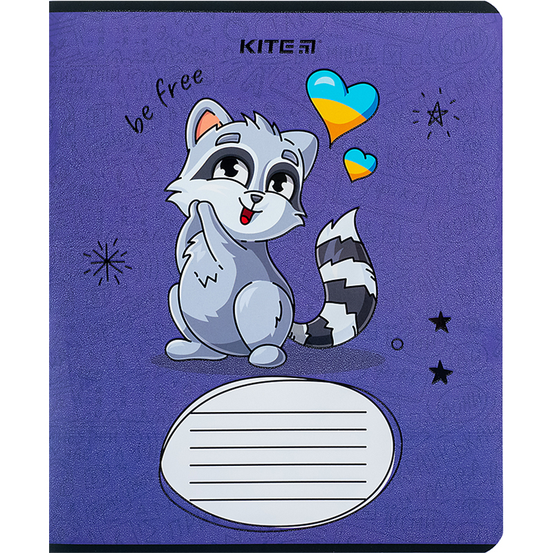 Зошит 12 арк., лін., гібр. лак + УФ лак, Хоробрі тварини (K24-234-2) Kite - фото 13