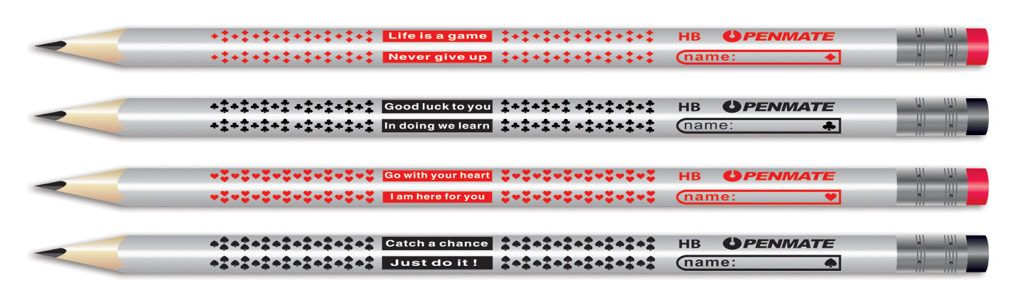 Олівець графітний з гумкою HB  