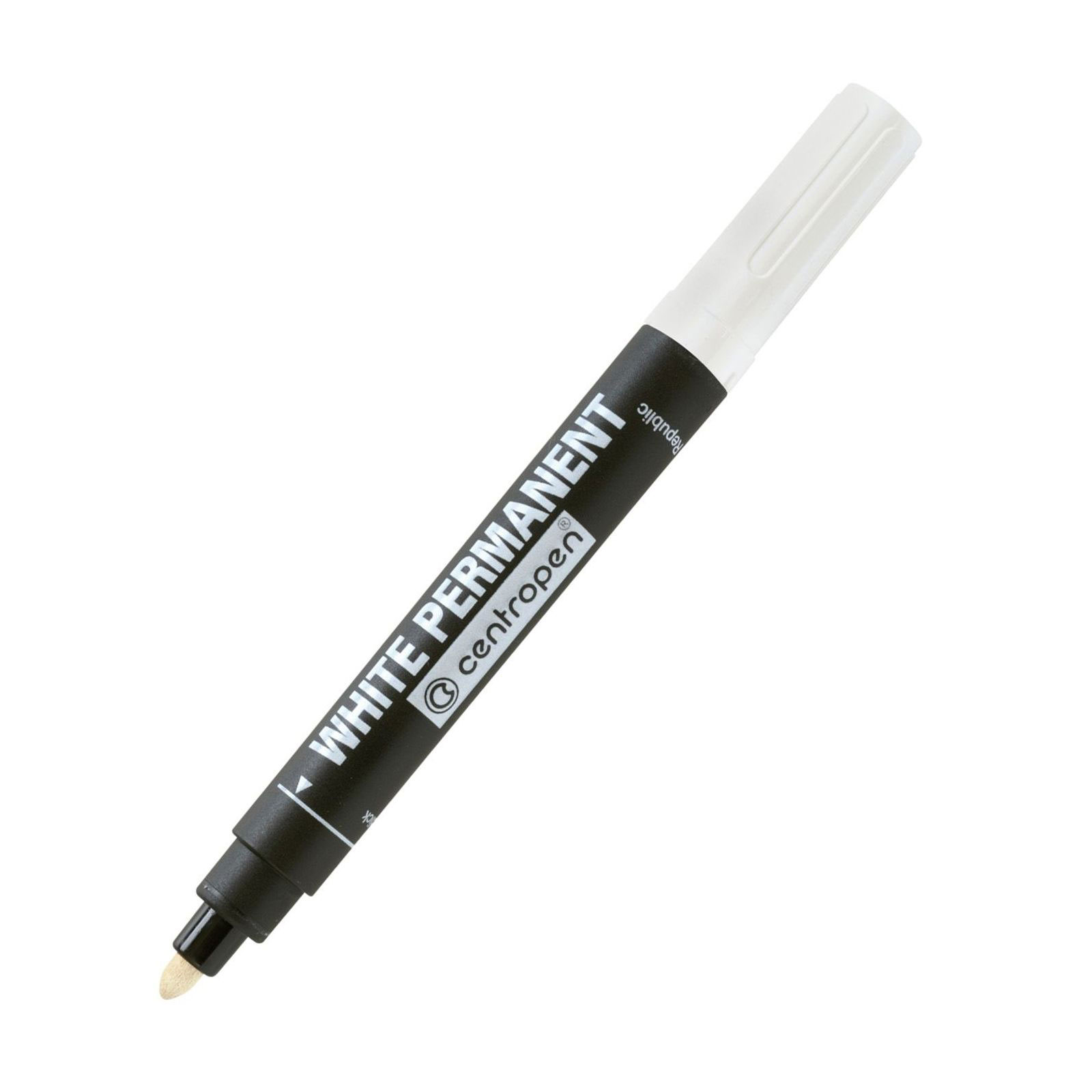 Маркер перманентный, круглое острие 2,5мм., 8586, бел. Centropen - фото 3