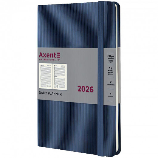 Щоденник 2026 Partner Lines, 145*210, блакитний Axent - фото 4