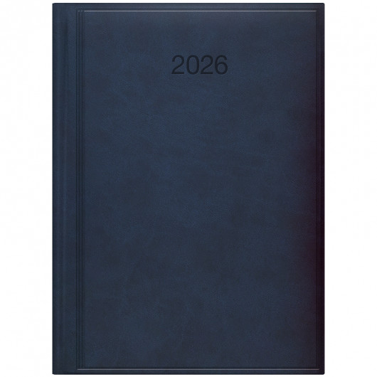 Щоденник 2026 Стандарт Torino, сліпе тиснення, синiй Brunnen - фото 2