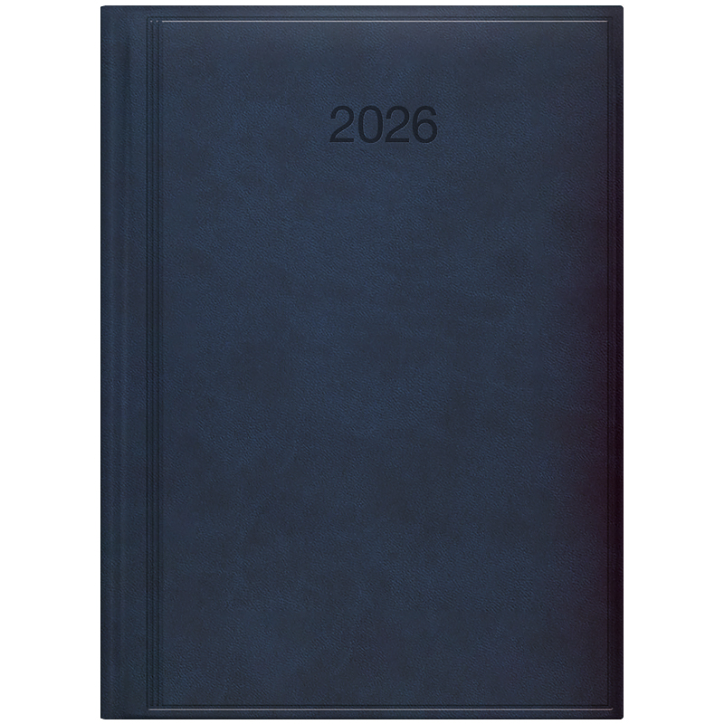 Щоденник 2026 Стандарт Torino, сліпе тиснення, синiй Brunnen - фото 2