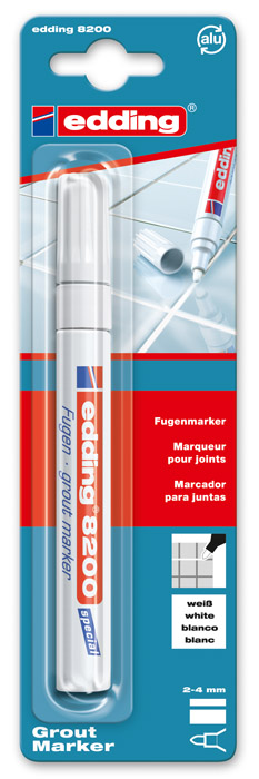 Маркер для кахлю 8200, круглий накінечник 2-4мм. Edding - фото 5