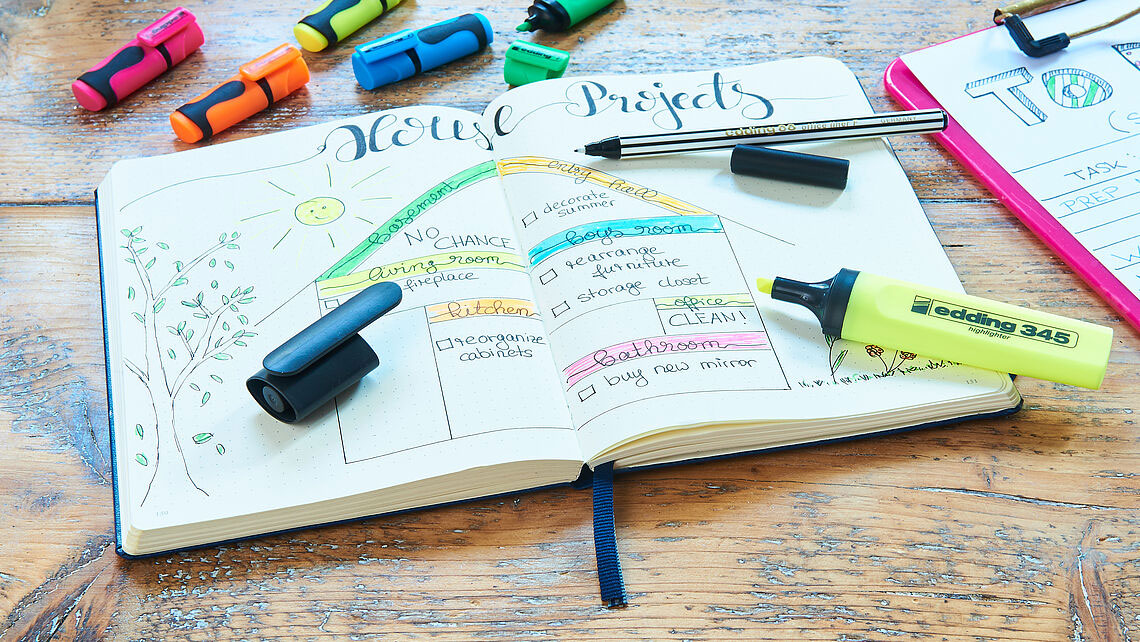 Маркер текстовый 345, 2-5мм., оранж. Edding - фото 5