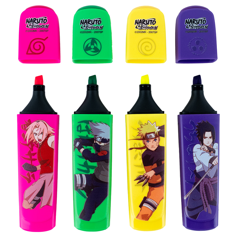 Маркер Highlighter, набір з 4-х кол., Naruto Kite - фото 3