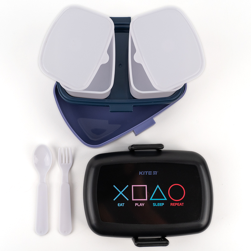 Ланчбокс з наповненням 1150 мл, чорний Kite - фото 4