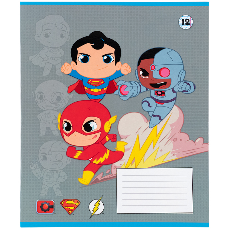 Зошит 12 арк., кос., софт тач + УФ лак, DC Comics (DC25-235) Kite - фото 10