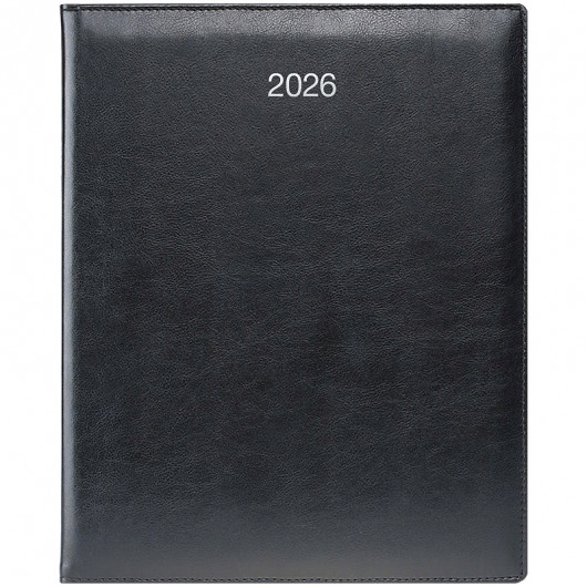 Щотижневик 2026 Бюро Soft, срібне тиснення, чорний Brunnen - фото 3