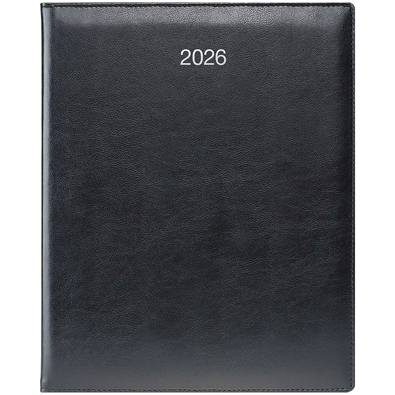 Щотижневик 2026 Бюро Soft, срібне тиснення, чорний Brunnen - фото 3