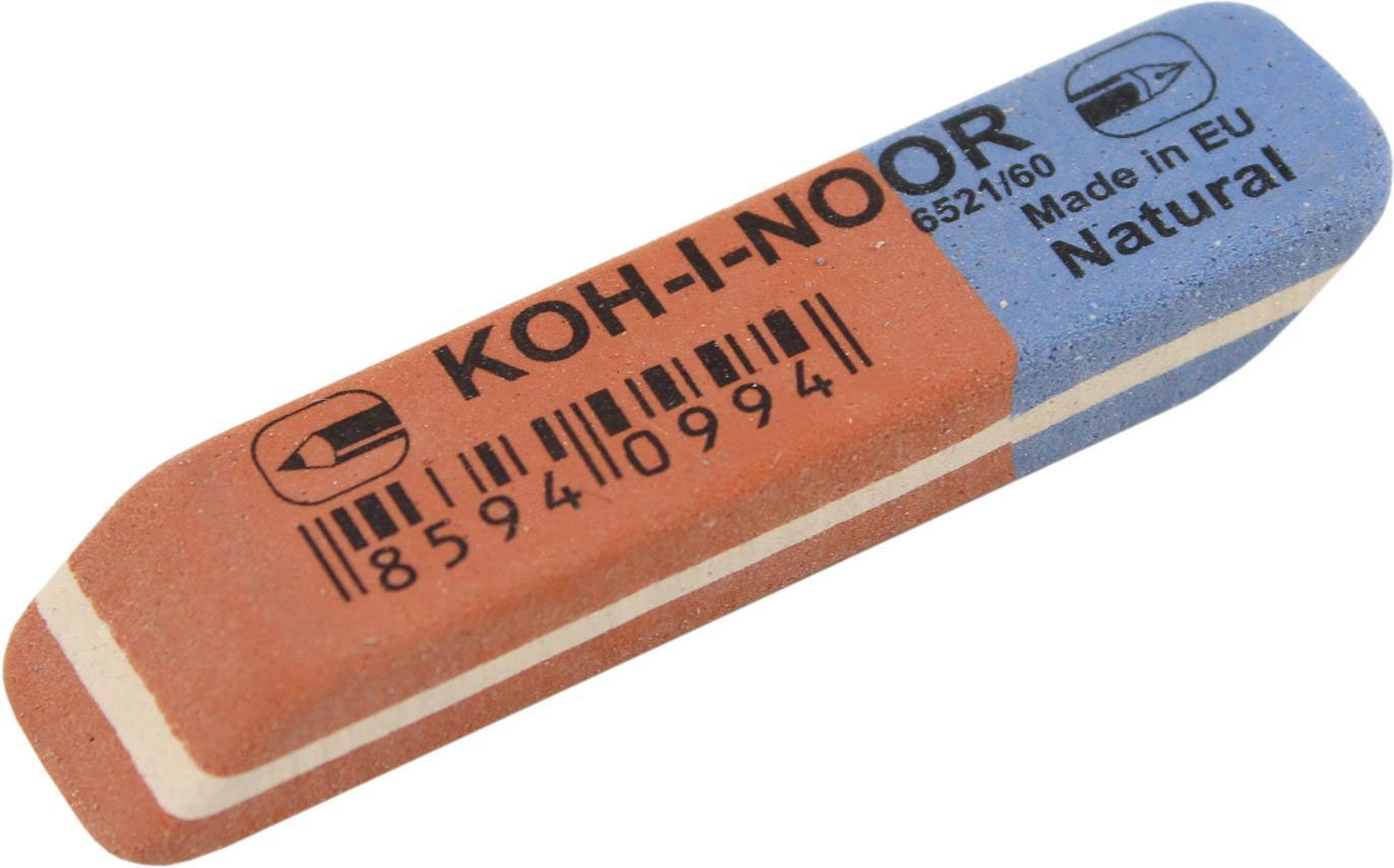 Гумка комбінована Blue Star 6521/60, середня Koh-i-noor - фото 4