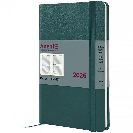 Ежедневник 2026 Partner Strong, 145*210, лазурный Axent - фото 1