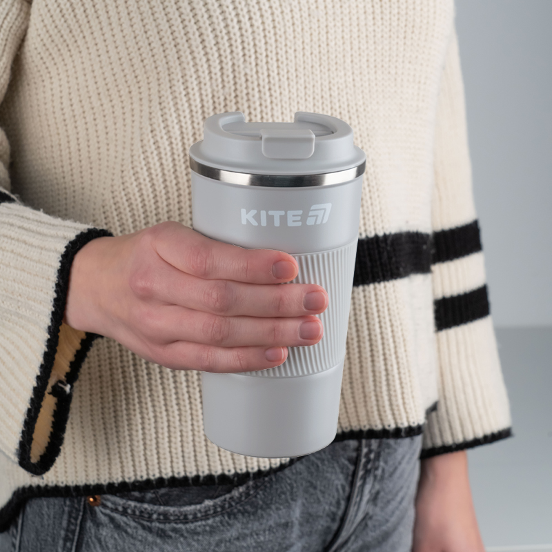 Термокружка 510 мл, сіра Kite - фото 4