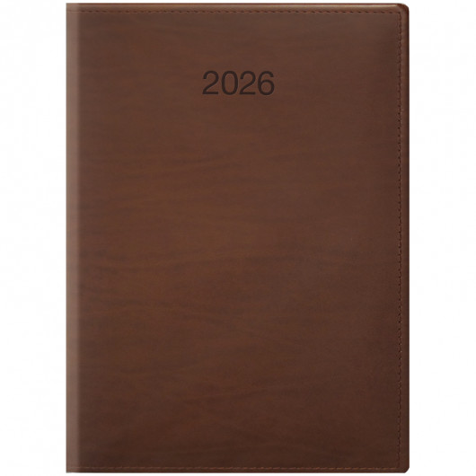 Щоденник 2026 Стандарт LaFontaine, сліпе тиснення, коньячний Brunnen - фото 2