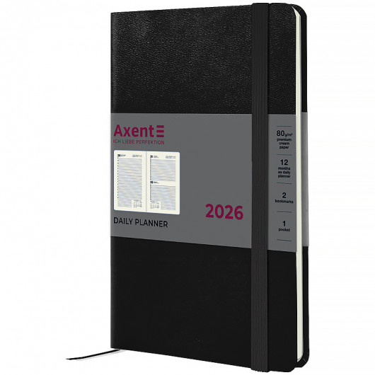 Щоденник 2026 Partner Strong, 145*210, чорний Axent - фото 4