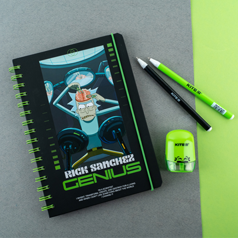 Блокнот на спіралі А5, 80 арк., кл., Rick & Morty (RM24-190) Kite - фото 3
