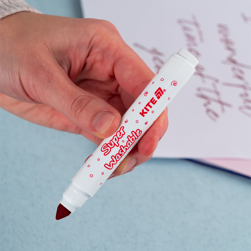 Фломастеры, набор 12шт, Kite Creative Superwashable Jumbo Kite - фото 3