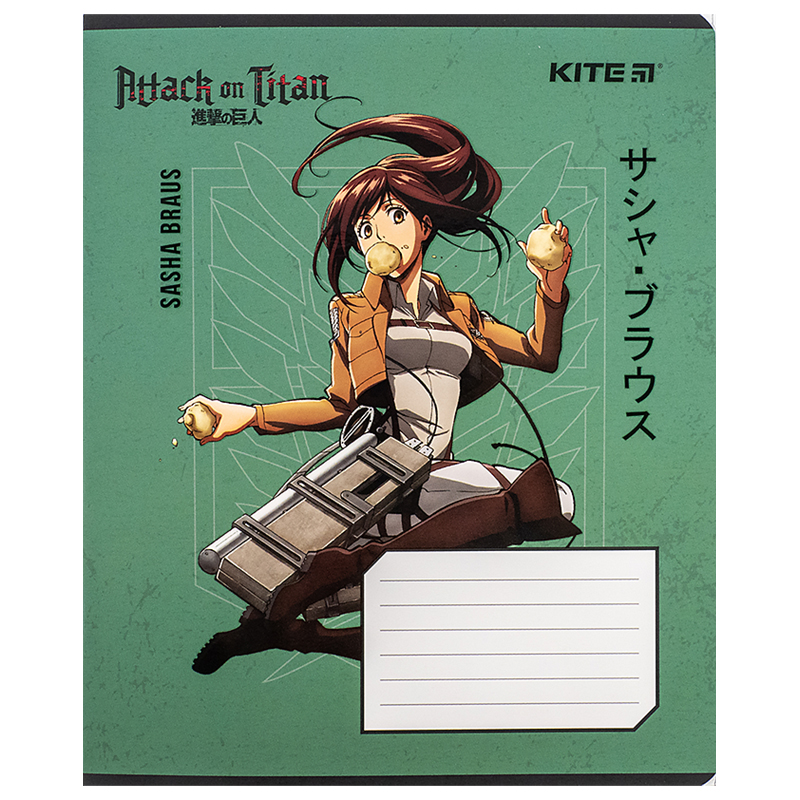 Зошит 12 арк., лін., софт тач + УФ лак, Attack on Titan (AT24-234) Kite - фото 13
