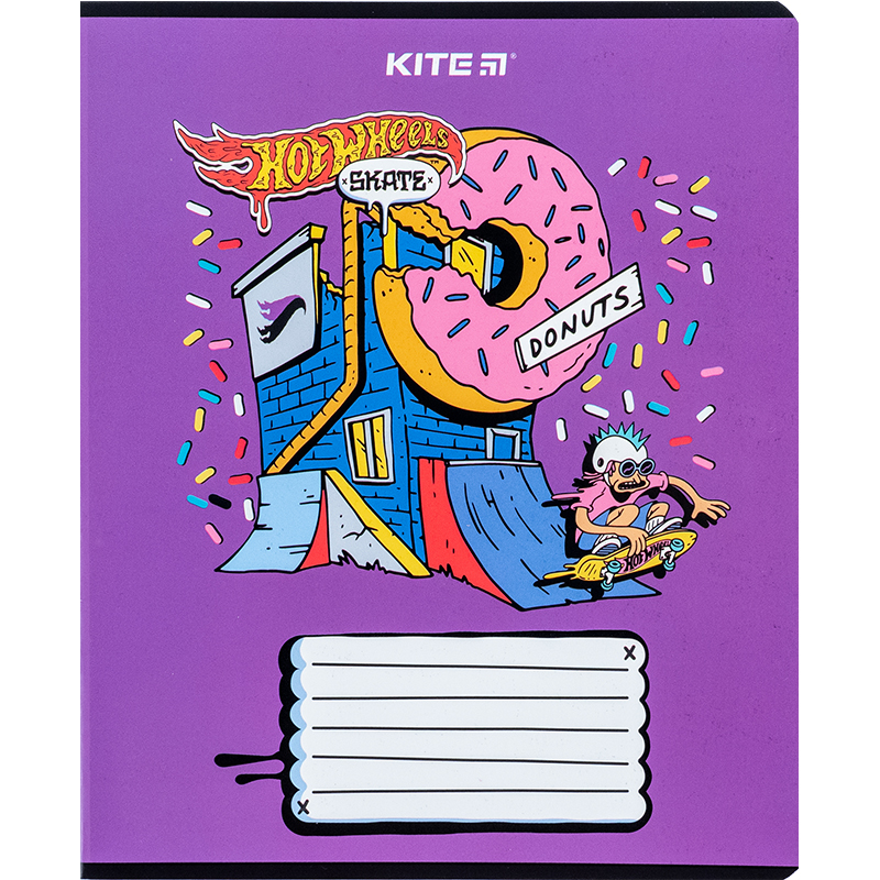 Тетрадь 18 лист., гибр. лак + УФ лак, Hot Wheels (HW24-237) Kite - фото 13