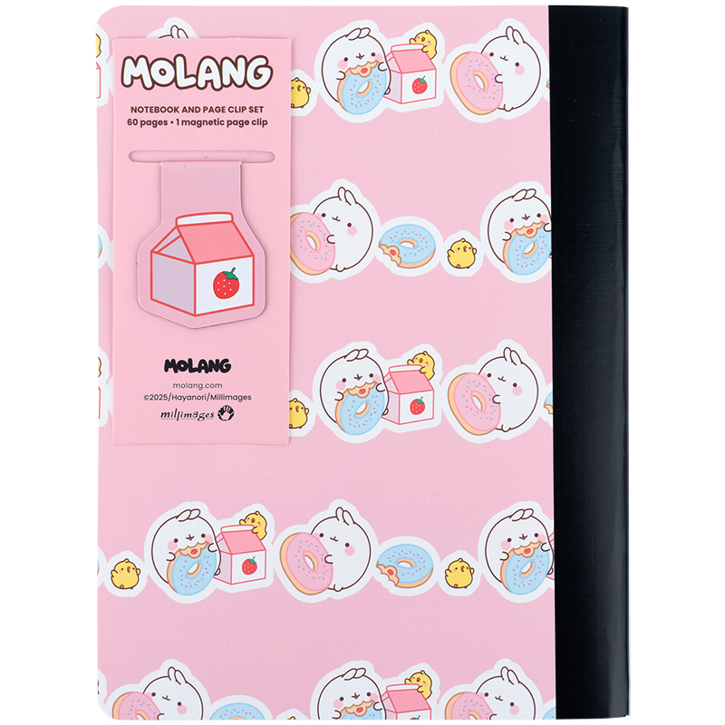 Блокнот с магнитной закладкой, А5, 60 лист., кл., Molang (ML25-192) Kite - фото 3