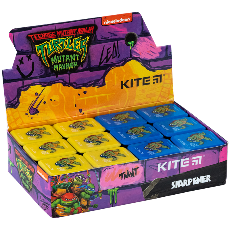 Точилка с контейнером прямоугольная Ninja Turtles Kite - фото 3