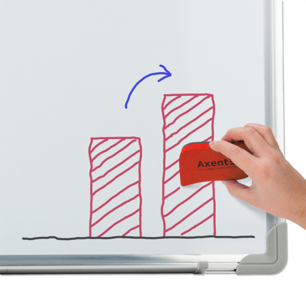 Губка для доски на магните Wave, красн. Axent - фото 4