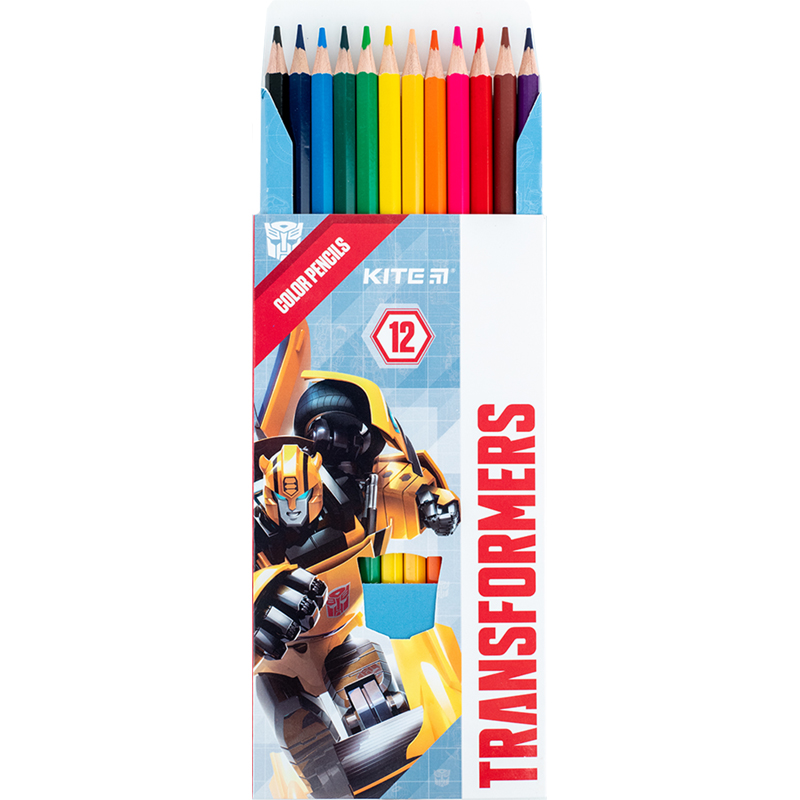 Олівці кольорові, 12 шт. Transformers Kite - фото 4