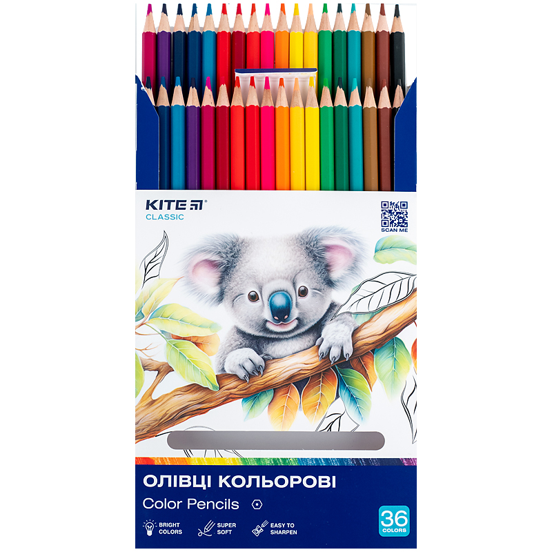 Карандаши цветные, 36 шт. Kite Classic Kite - фото 3