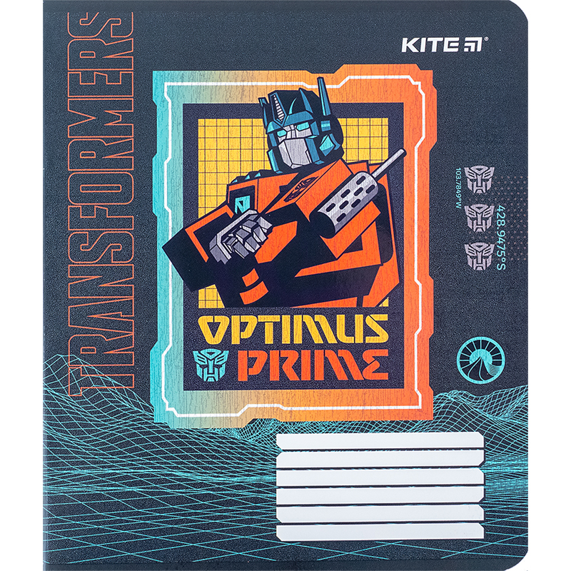 Зошит 18 арк., кл., гібр. лак + УФ лак, Transformers (TF24-236) Kite - фото 15