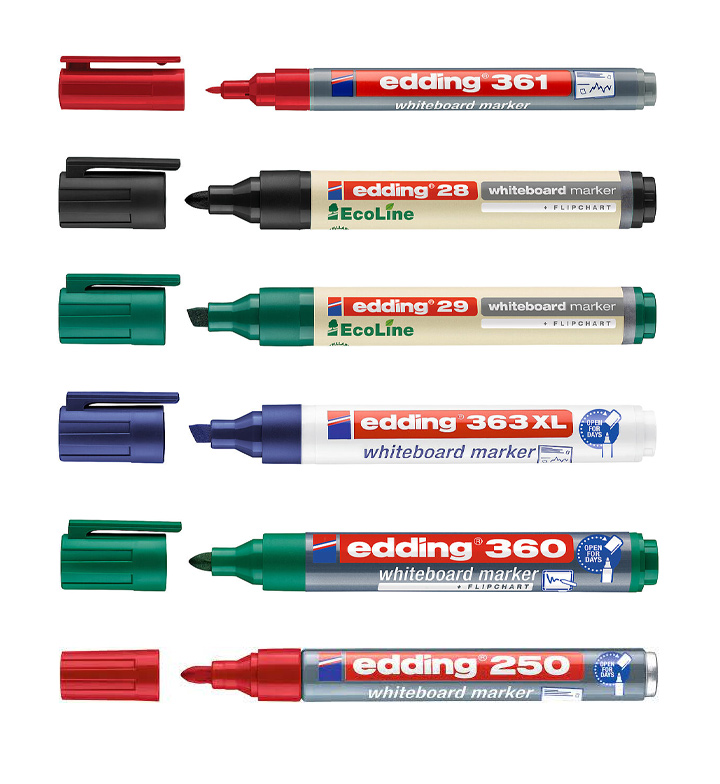 Чернило для заправки маркеров для сухостираемых досок BTK25, 25мл., красн. Edding - фото 5