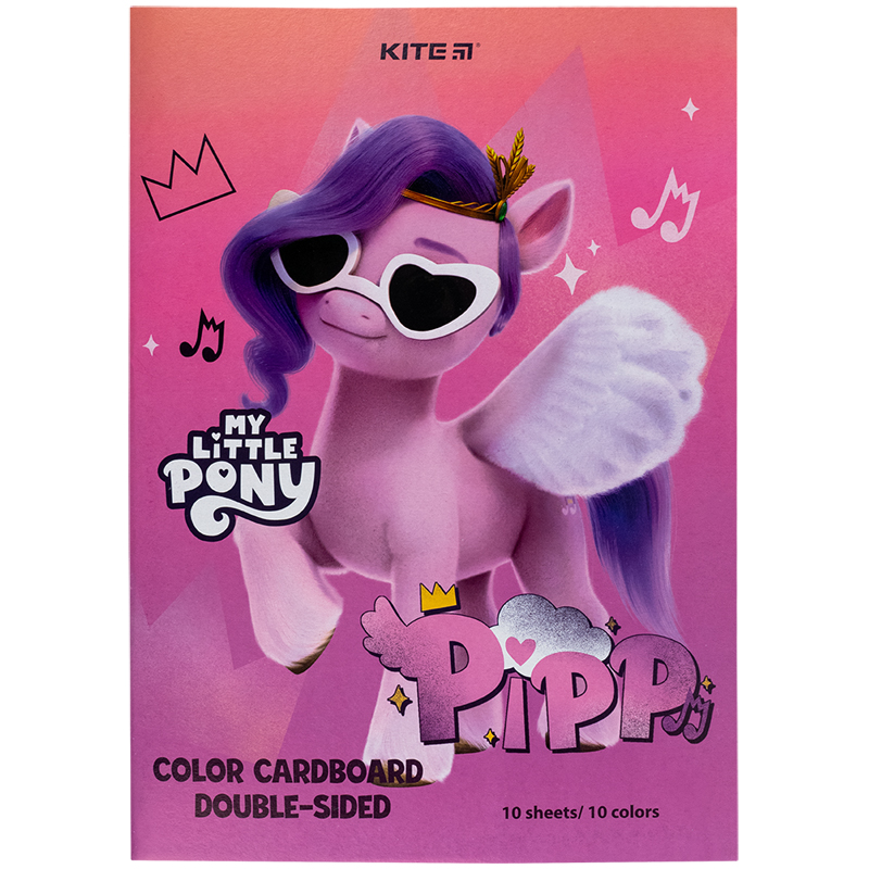 Картон цветной двусторон.(10лист/10цвет), А4 «My Little Pony» Kite - фото 3