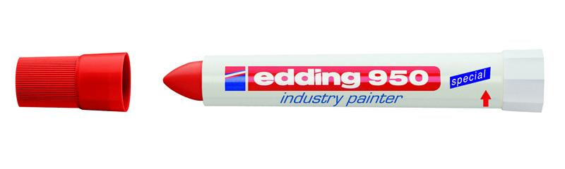 Маркер для промислової графіки 950, круглий наконечник 10мм., черв. Edding - фото 6