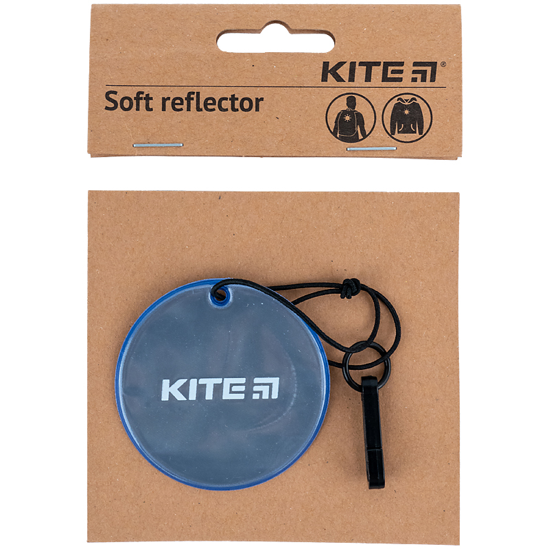 Подвеска мягкая светоотражающая, круглая, синий индиго Kite - фото 3