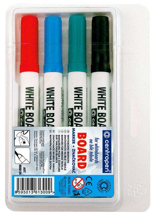 Маркер для дошок, BOARD, круглий наконечник 2,5мм., чорн. Centropen - фото 3