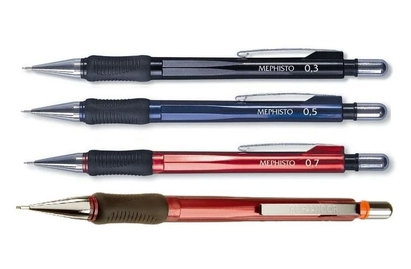 Карандаш автоматический 0,5мм. Mephisto, металлический пишущий узел, резиновый грип Koh-i-noor - фото 2