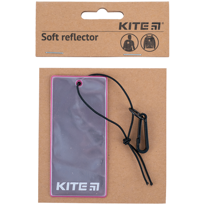 Підвіска м'яка світловідбиваюча, прямокутна, синій індіго Kite - фото 3