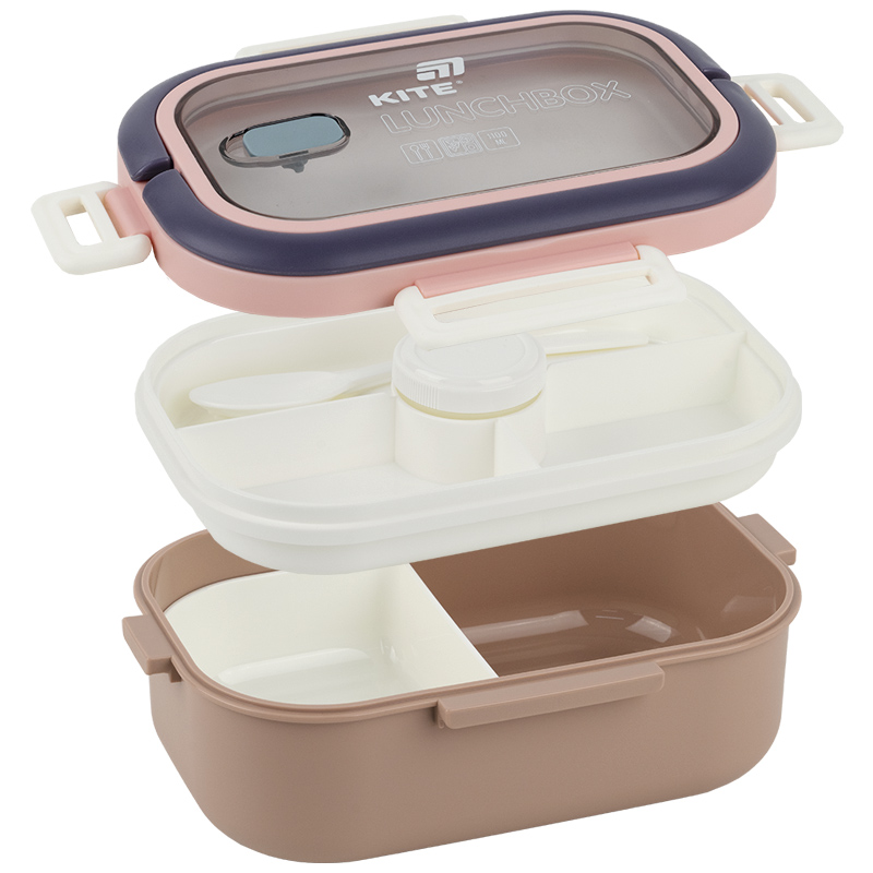 Ланчбокс с разделителем 1100 мл, бежевый (K25-1182-1) Kite - фото 5