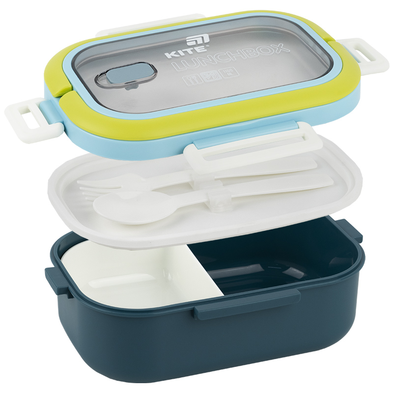 Ланчбокс с разделителем 1100 мл, синий (K25-1182-2) Kite - фото 5