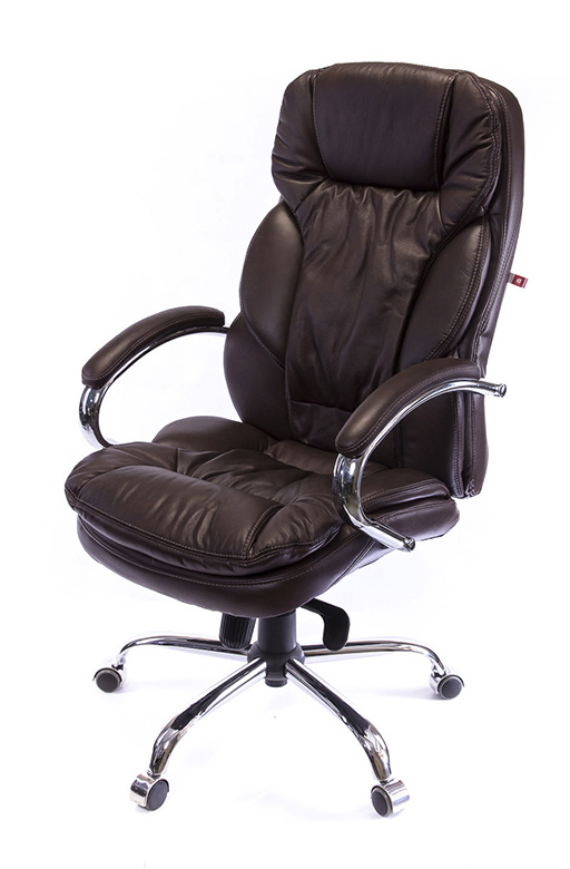 Кресло для руководителя Тироль CH MB, коричн. АКЛАС - фото 4