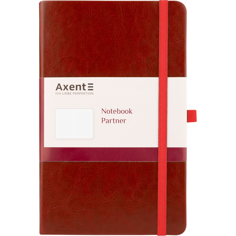 Книга записная Partner Lux А5, 96л., кл., бордо Axent - фото 7