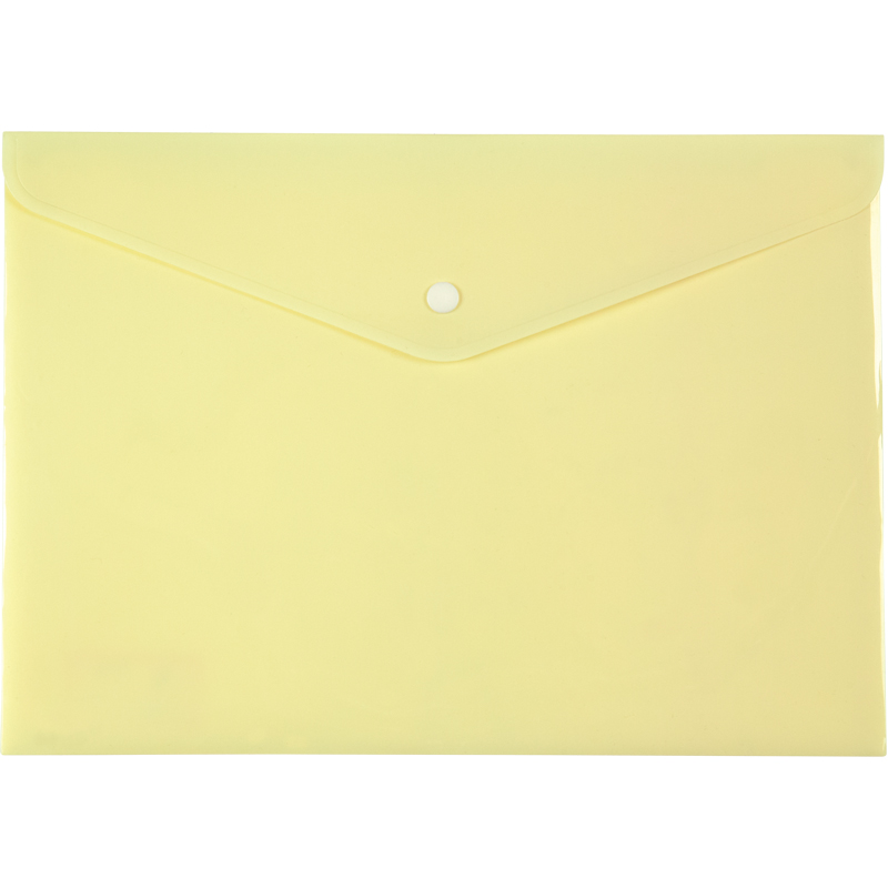 Папка на кнопке, А4, Pastelini, желтая Axent - фото 1