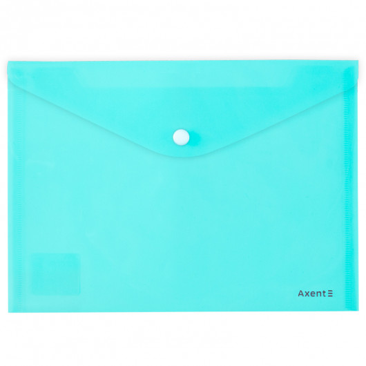 Папка на кнопке, А5, Pastelini, бирюз. Axent - фото 1