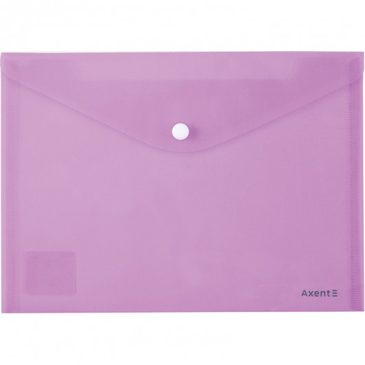 Папка на кнопці, А5, Pastelini, бузковий Axent - фото 1