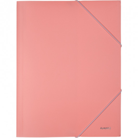 Папка на резинках, А4, Pastelini, розовая Axent - фото 1