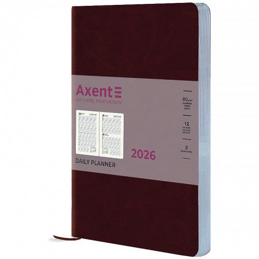 Щоденник 2026 Partner City Soft, 145*210, коричневий Axent - фото 3