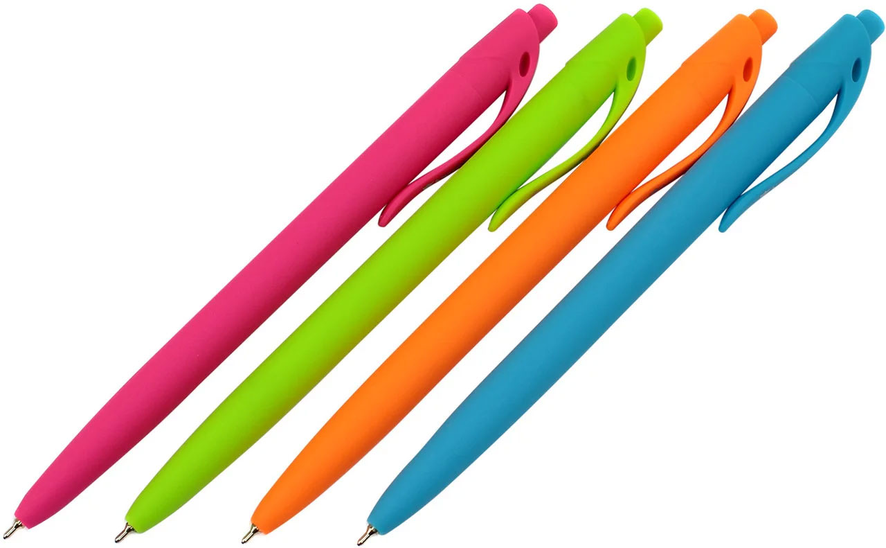 Ручка масляная автоматическая Сolibri, стержень син., корпус ассорт. Axent - фото 5