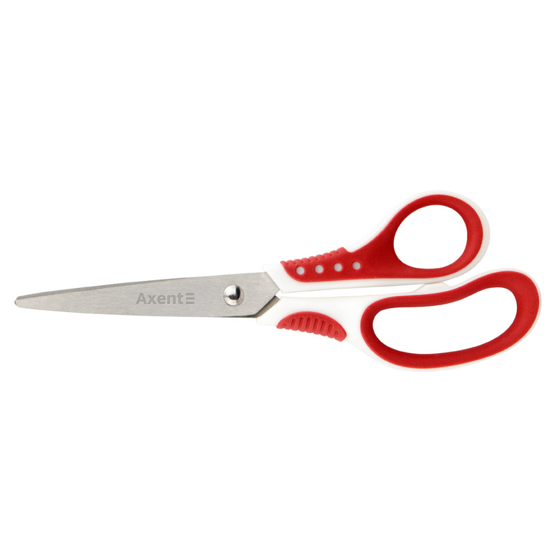 Ножницы 18см. Shell, бело-красные Axent - фото 3